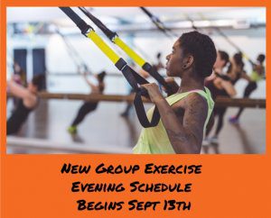 Group exercise schedule at Manhattan Plaza Health Club