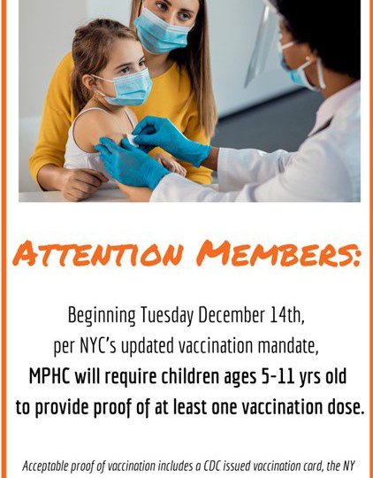 Manhattan Plaza Health Club Child Vaccination Requirement