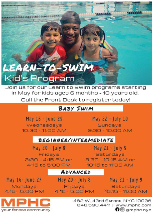 Kids Learn to Swim Manhattan Plaza Health Club