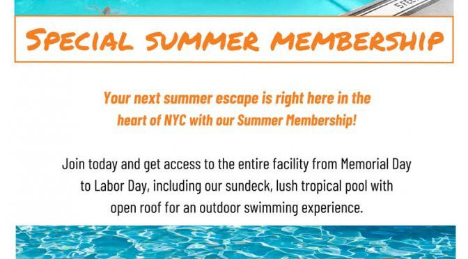 Manhattan Plaza Health Club Summer Membership 2022