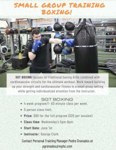 Small Group Training Boxing at Manhattan Plaza Health Club