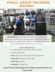 Small Group Training Boxing Manhattan Plaza Health Club