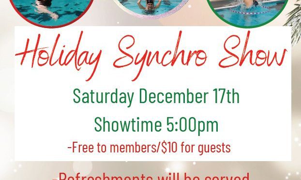 Manhattan Plaza Health Club - Holiday Sync Show - Saturday December 17th 2022 at 5:00pm