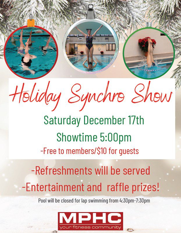 Manhattan Plaza Health Club - Holiday Sync Show - Saturday December 17th 2022 at 5:00pm