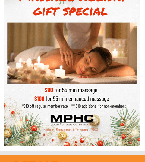 Manhattan Plaza Health Club Massage Holiday Gift Special