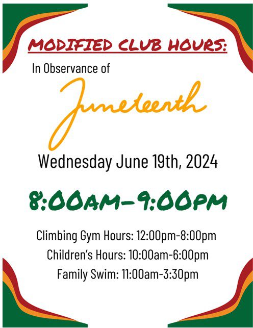 Modified hours at MPHC in observance of Juneteenth 2024