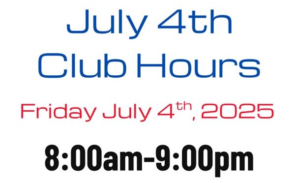 July 4th 2025 Club Hours Manhattan Plaza Health Club