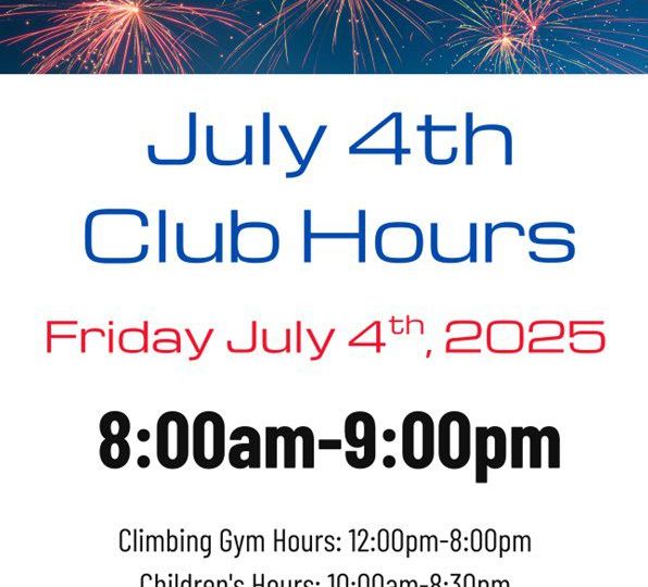 July 4th 2025 Club Hours Manhattan Plaza Health Club