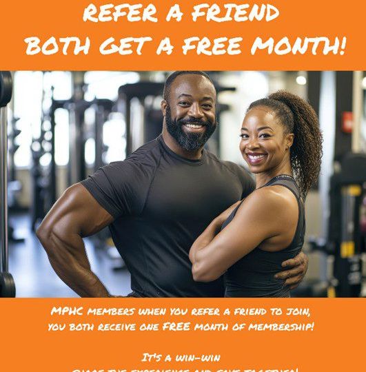 Refer a friend and receive a free month of membership at Manhattan Plaza Health Club