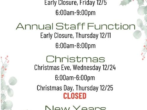 Manhattan Plaza Health Club 2025 Holiday Hours