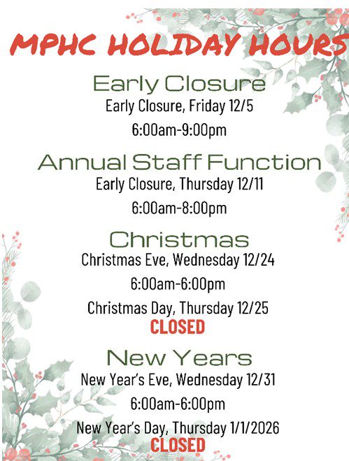 Manhattan Plaza Health Club 2025 Holiday Hours