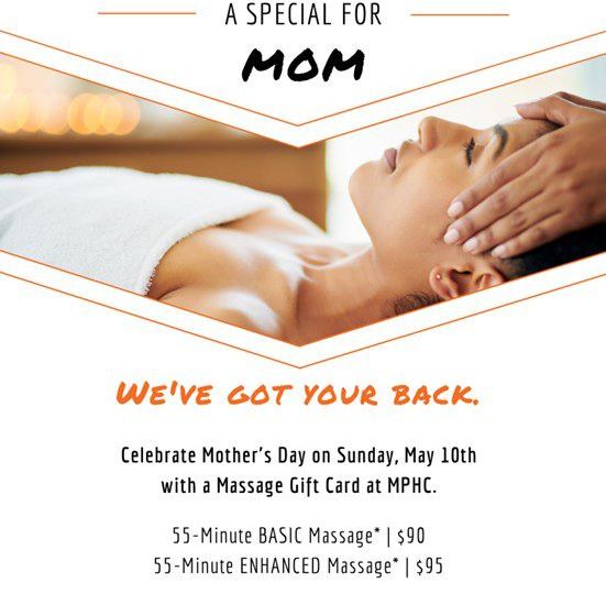 Mothers Day Massage special at Manhattan Plaza Health Club